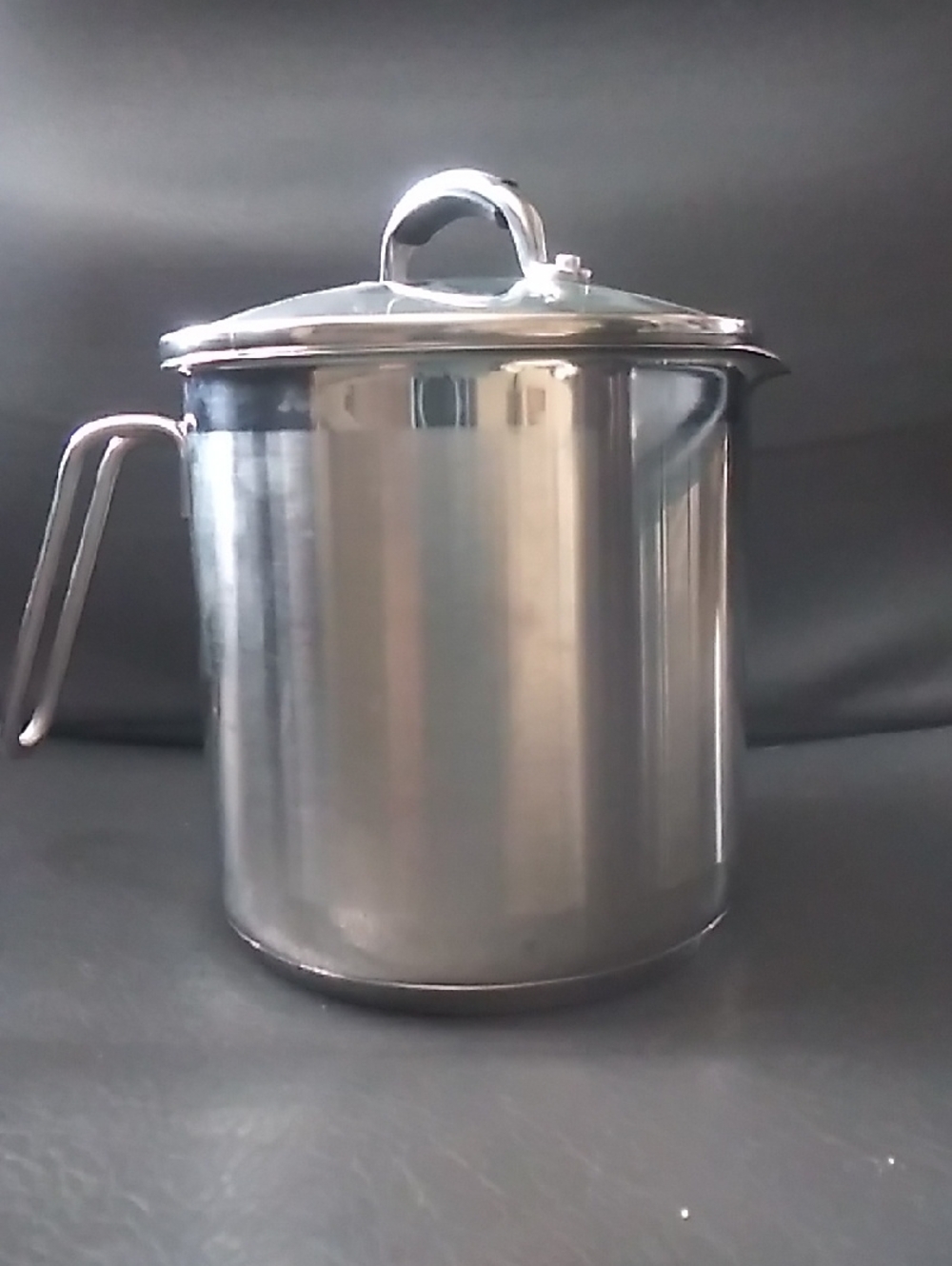 Stainless Steel Milk Boiler with Lid - Silver